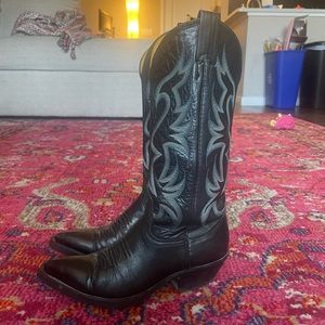 SOLD: Black Vintage Cowboy boot